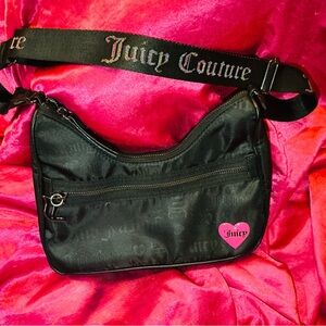 Juicy Couture Black Bag with Pink Heart 💕
